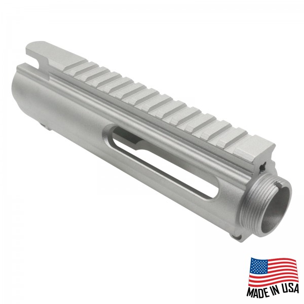 AR-15 Circle Slick Side Upper Receiver - Forged M4 Flat Top RAW (Multi Cal)